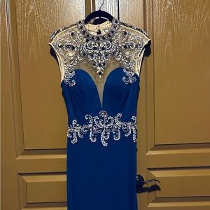 Stunning royal blue evening gown/prom dress by Alyce Paris.
